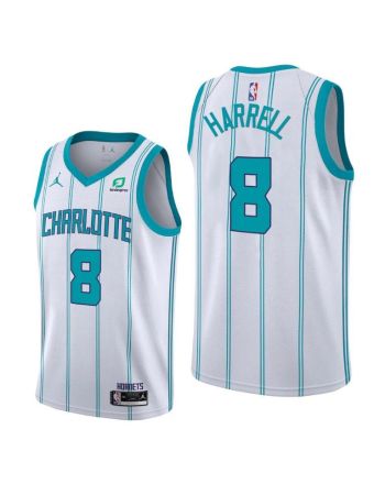 Montrezl Harrell 8 Charlotte Hornets Association Edition White Jersey 2022 Trade - Men Jersey