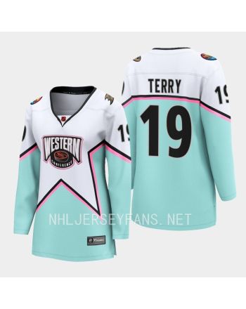 Troy Terry 19 Anaheim Ducks 2023 All-Star Game Jersey White Equipment