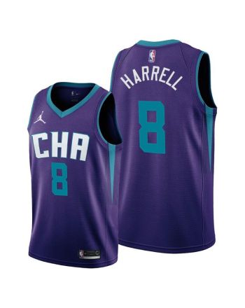 Montrezl Harrell 8 Charlotte Hornets Statement Edition Purple Jersey 2022 Trade - Men Jersey